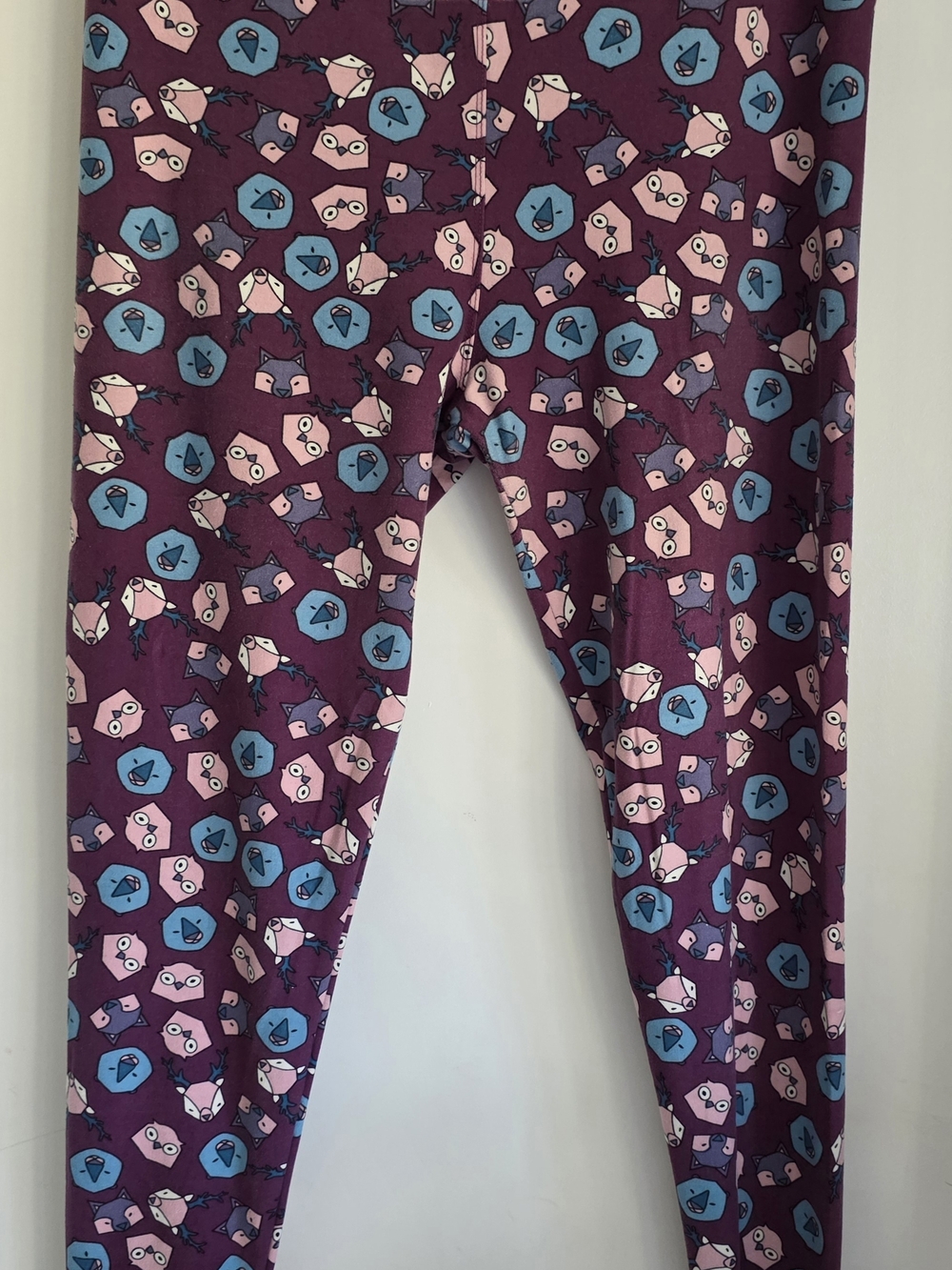 LuLaRoe Woodland Creature Print Leggings